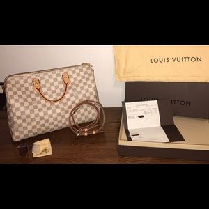 Louis Vuitton Damier Azur Speedy Bandouliere 35